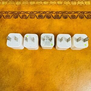 Apple iPhone USB Wall Cub Charger Adapter Block Set of 5